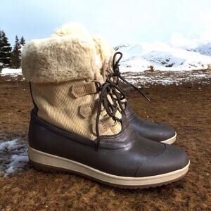 Sperry Faux Fur Winter Snow Boots Women’s Size 8 M